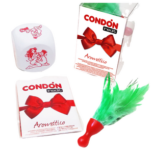 Bow Gift Box (Würfel+Kondom+Feder) - Inedit - 1