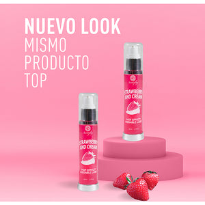 2-in-1 Wärmeeffekt Erdbeer-Sahne 50ml Gleitmittel - Secret Play - 4