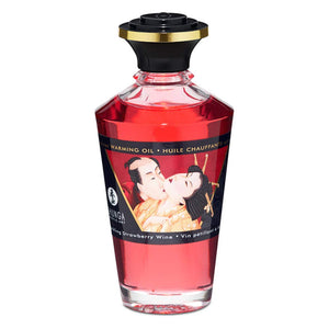 Massageöl mit Wärmeeffekt Intensiver Kirschgeschmack 100 ml - Öle - Shunga - 1