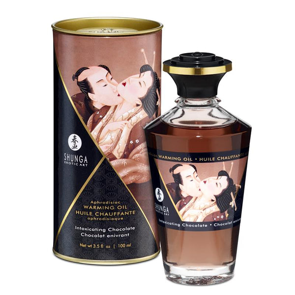 Massageöl mit Wärmeeffekt Intensiver Schokoladengeschmack 100 ml - Öle - Shunga - 1