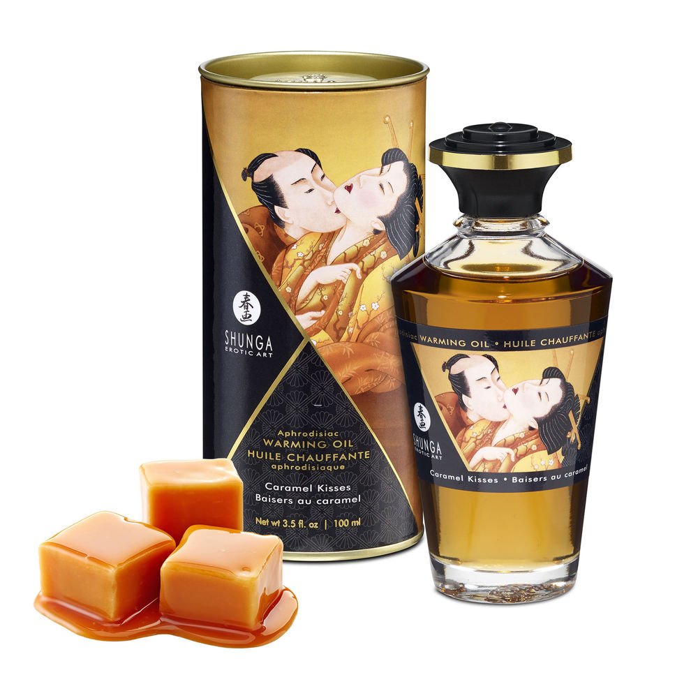 Massageöl mit Wärmeeffekt Karamellgeschmack 100 ml - Öle - Shunga - 1