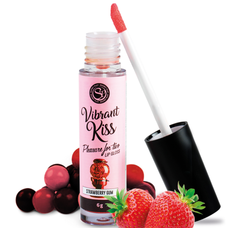 Vibrant Kiss Strawberry Bubblegum Lipgloss - Secretplay Cosmetic - Secret Play - 1