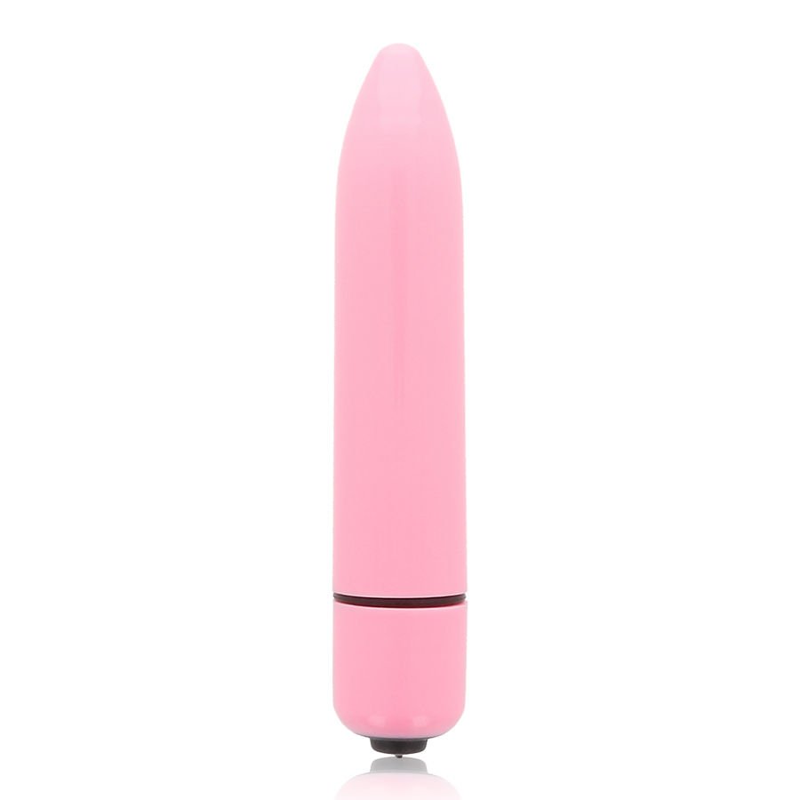 Dünner rosafarbener Vibrator - Glossy - 1