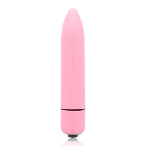 Dünner rosafarbener Vibrator - Glossy - 1