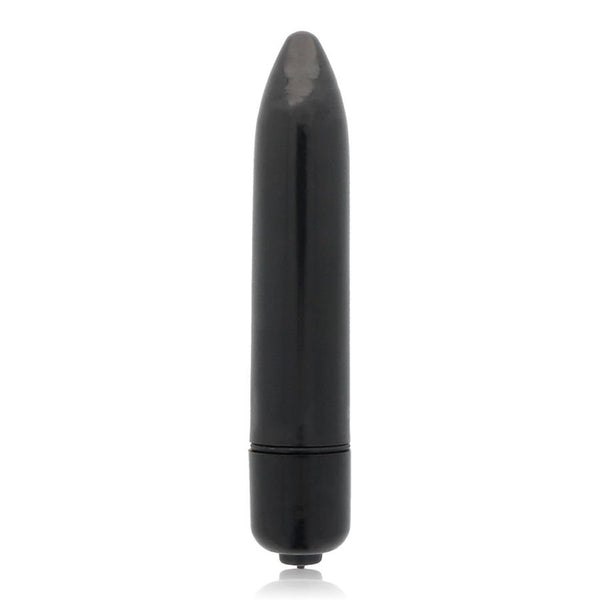 Dünner schwarzer Vibrator - Glossy - 1