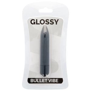 Dünner schwarzer Vibrator - Glossy - 2