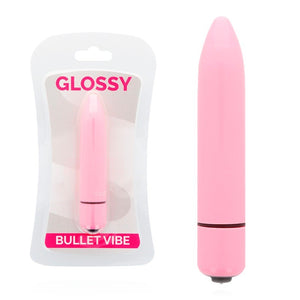 Dünner intensiver rosa Vibrator - Glossy - 1
