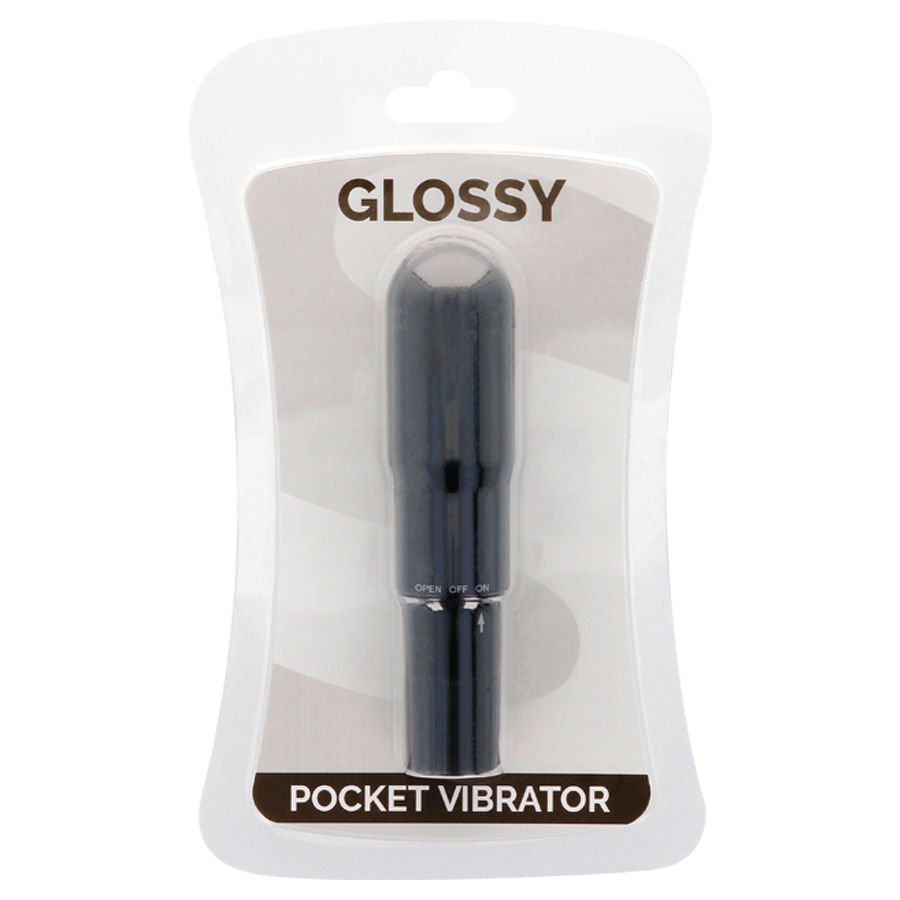 Taschenvibrator Schwarz - Glossy - 1