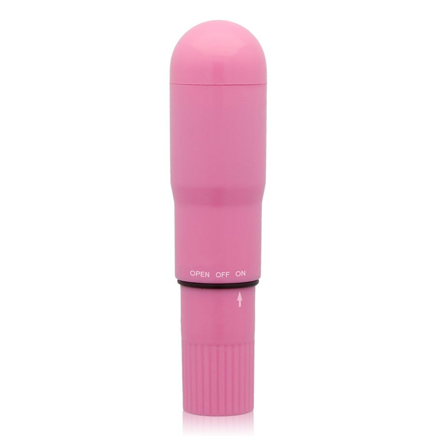 Intensiver rosafarbener Taschenvibrator - Glossy - 1