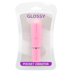Intensiver rosafarbener Taschenvibrator - Glossy - 2