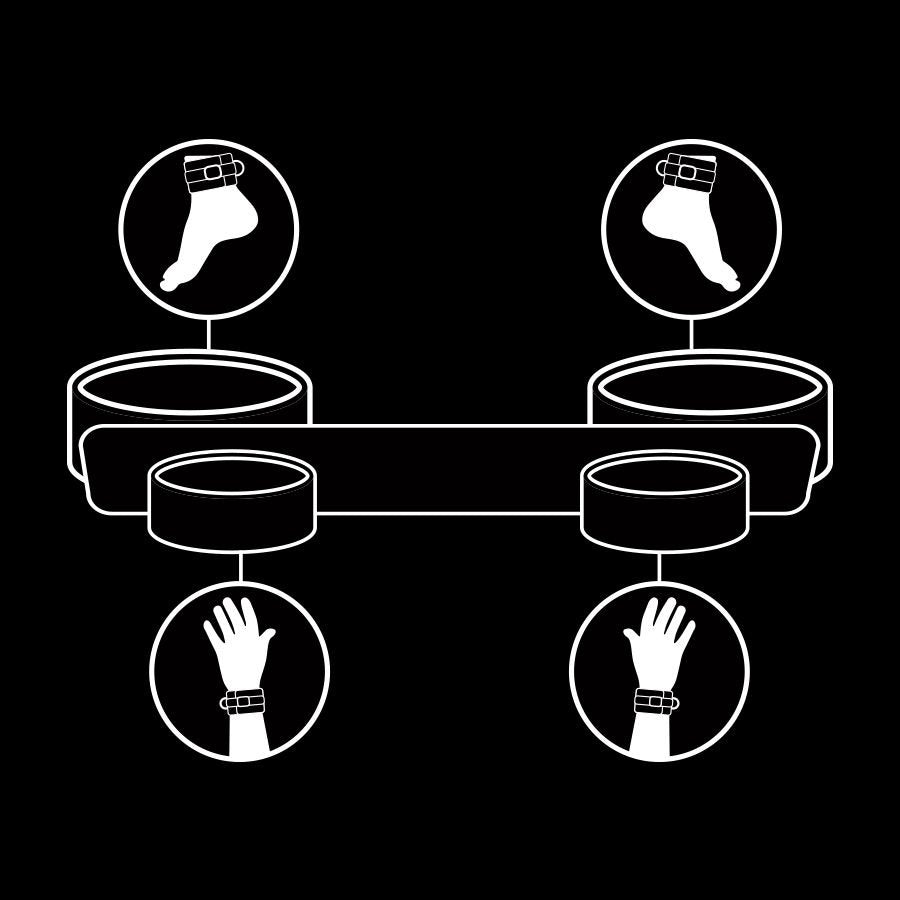 Fetisch Submissive Trennungsstange Bondage - Fetish Fantasy Gold - 1