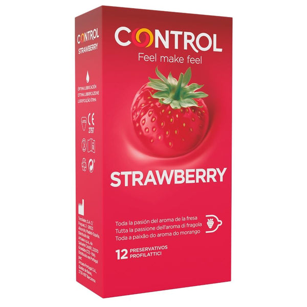 Kondome Adapt Strawberry 12 Einheiten - Control - 1