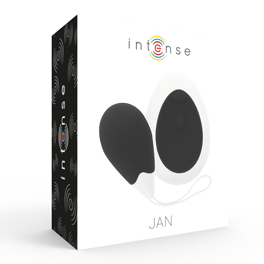 Jan Vibrations-Ei Fernbedienung Schwarz - Spielzeug für Paare - Intense - 1