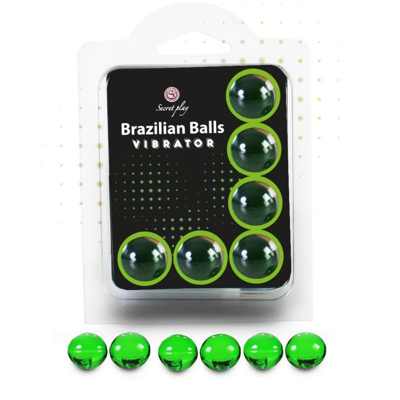 Set 6 Vibrierende Brasilianische Kugeln Gleitkugeln - Secretplay Cosmetic - Secret Play - 1