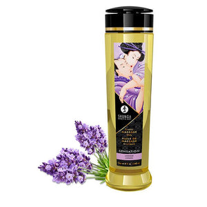 Sensation Lavendel erotisches Massageöl - Öle - Shunga - 1