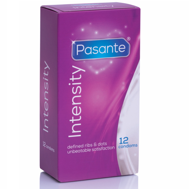 Kondome Intensität Punkte und Rillen 12 Einheiten - Pasante - 1