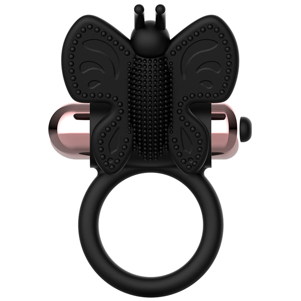 Penisring Butterfly Anillo Vibrador Negro / Gold - Coquette - 7