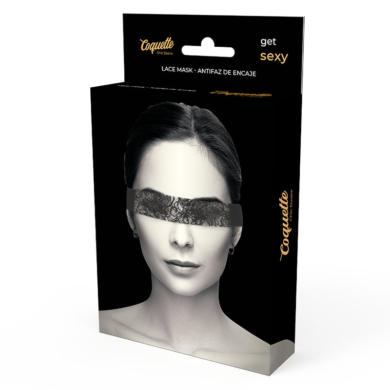 Chic Desire schwarze Spitzenmaske - Coquette - 1