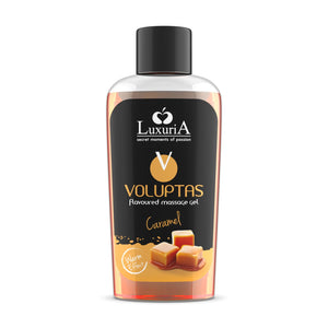 Luxuria Voluptas Essbares Massagegel mit Wärmeeffekt - Karamell 100 ml - Intimateline - 1