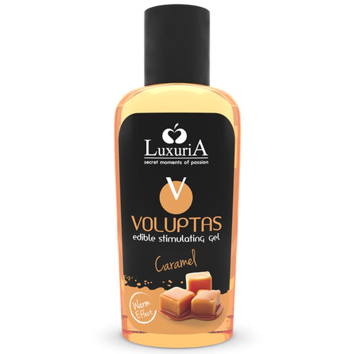 Luxuria Voluptas Essbares Massagegel mit Wärmeeffekt - Karamell 100 ml - Intimateline - 1