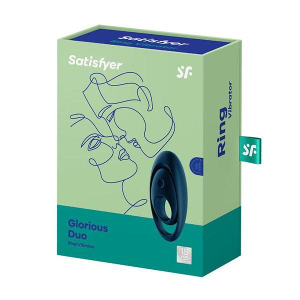 Herrliches Duo Vibrationsring Blau - Satisfyer - 1