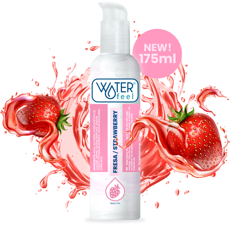 Wasserbasiertes Gleitmittel Erdbeere 175 ml - Waterfeel - 1