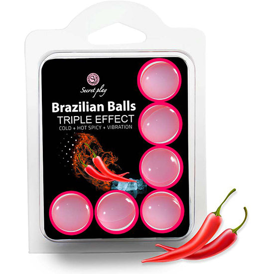Set 6 brasilianische Kugeln Triple-Effekt - Secret Play - 1