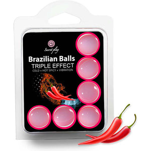 Set 6 brasilianische Kugeln Triple-Effekt - Secret Play - 1