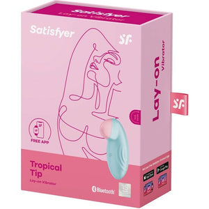 Tropischer Vibrator mit Lay-on-Tipp - Blau - Satisfyer - 1