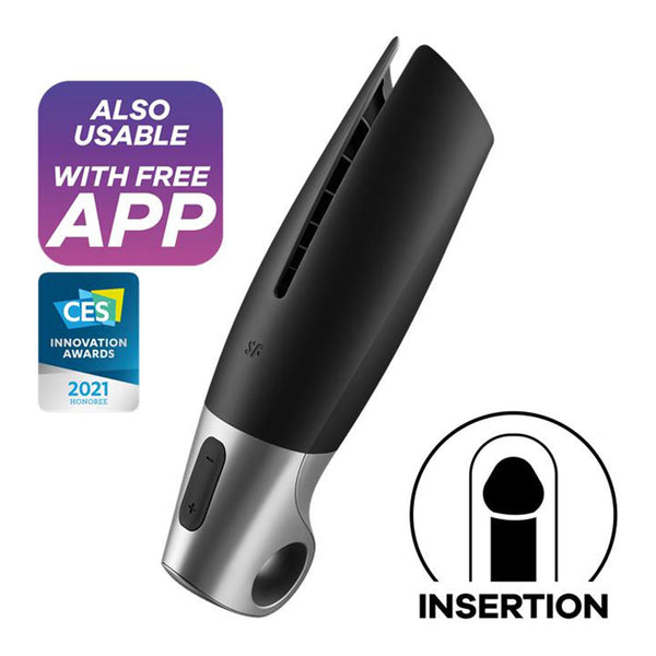 Power Masturbator - Schwarz und Silber - Satisfyer - 2