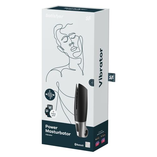 Power Masturbator - Schwarz und Silber - Satisfyer - 1