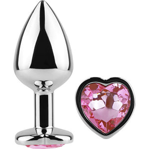 Secret Play - Metall Butt Plug Herz Pink Größe S 7 cm - Secret Play - 3