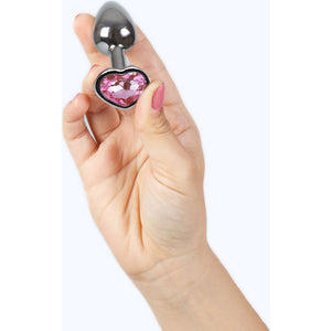 Secret Play - Metall Butt Plug Herz Pink Größe S 7 cm - Secret Play - 4
