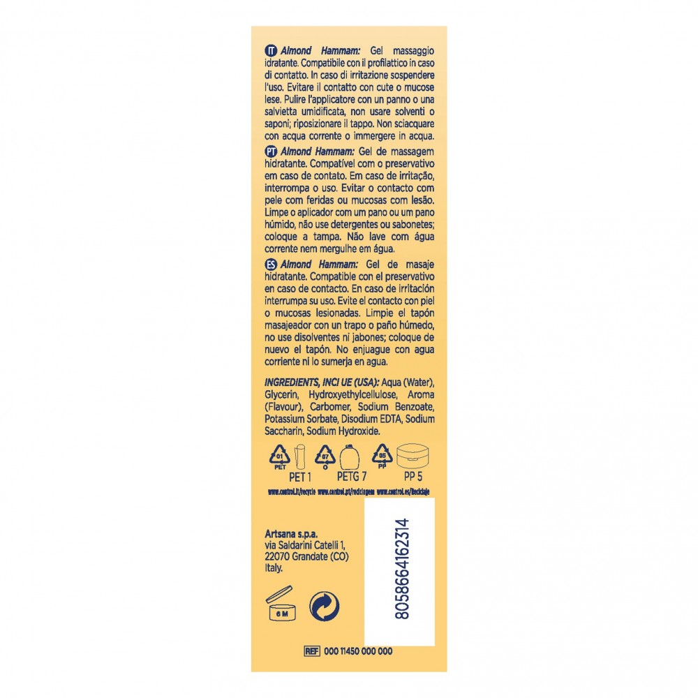 Massage Gel 3-in-1 Mandelmilch 200 ml - Control - 1