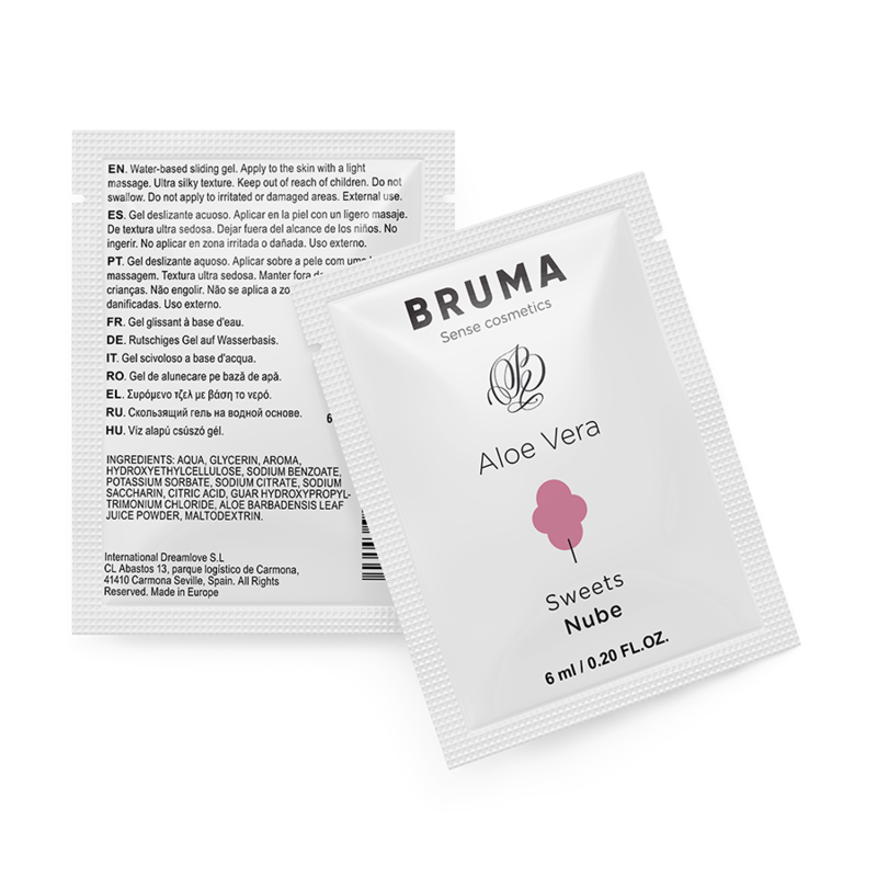 Gleitgel mit Aloe Vera Geschmack nach Wolke 6 ml - Bruma - 1