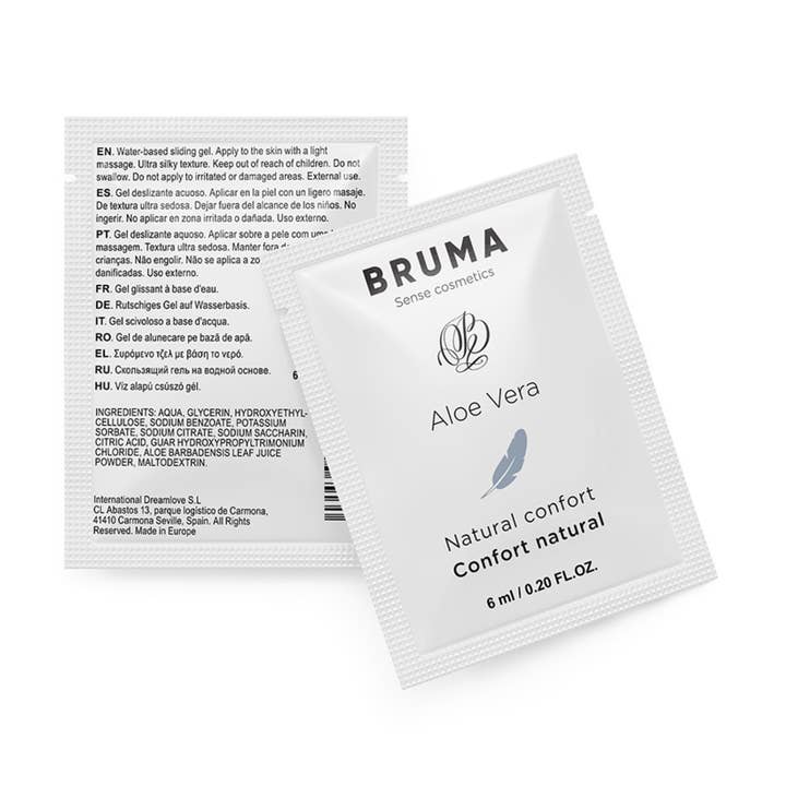 Gleitgel mit Aloe Vera Natural Comfort 6 ml - Bruma - 1