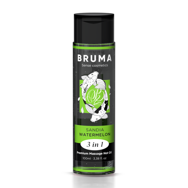 Massageöl mit Wärmeeffekt - Wassermelone Geschmack - Bruma - 1