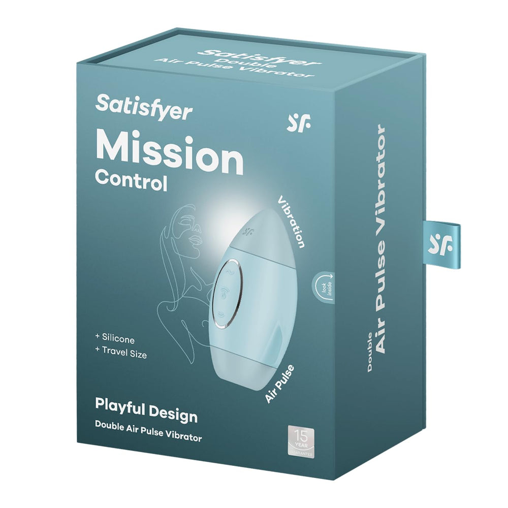 Mission Control Blue Small Double Boost Vibrator - Satisfyer - 1