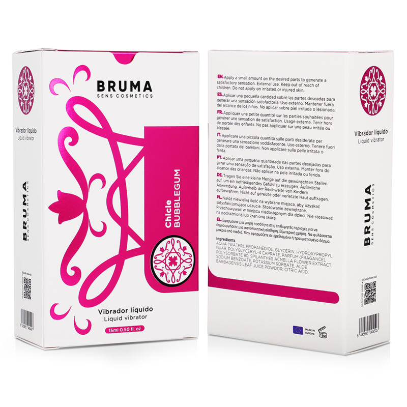 Flüssiges Vibrator-Gel mit Kaugummi-Geschmack 15ml - Bruma - 1