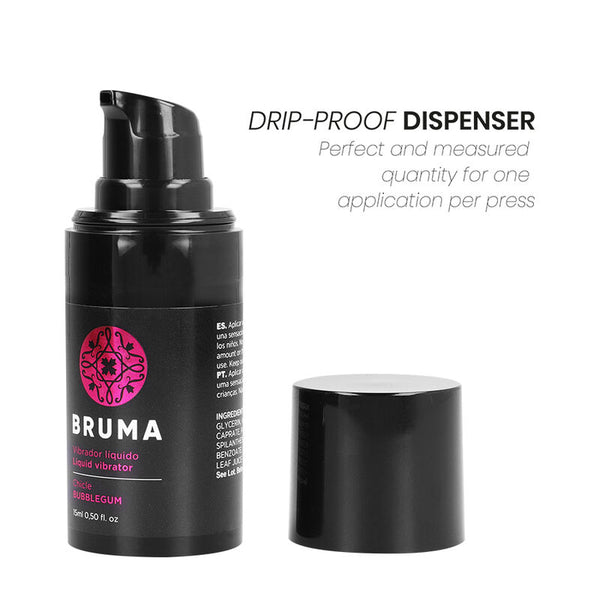 Flüssiges Vibrator-Gel mit Kaugummi-Geschmack 15ml - Bruma - 4