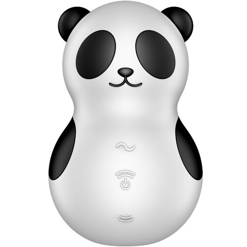 Taschenpanda Stimulator und Vibrator - Schwarz und Weiß - Satisfyer - 3