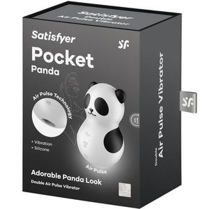 Taschenpanda Stimulator und Vibrator - Schwarz und Weiß - Satisfyer - 1