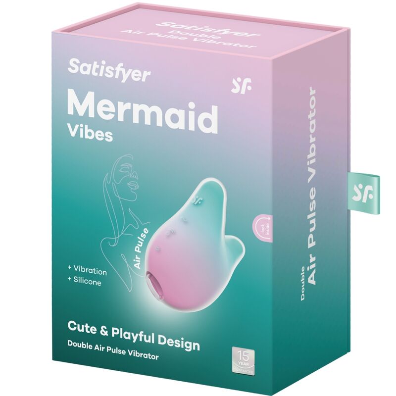 Meerjungfrau-Vibes Stimulator und Vibrator Minze und Rosa - Satisfyer - 1