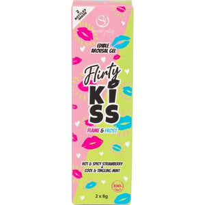 Flirty Kiss Gele mit Oralsex-Wirkungen Erdbeere & Minze 2x8 gr - Secret Play - 4
