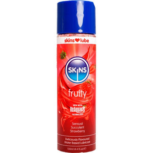 Fruity Lubricante Base de Agua - Fresa - 130 ml - Skins - 1