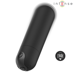Mini Vibrator Bullet Karen 10 Modi Wiederaufladbar - Schwarz - Intense - 3