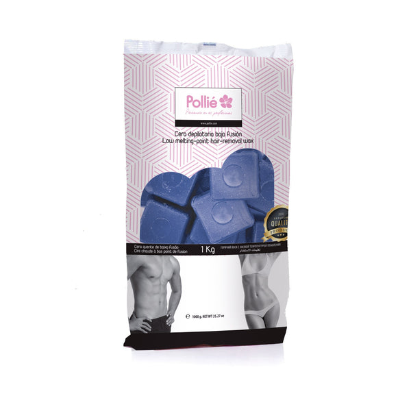 Heißwachstabletten 1 kg - Blaues Wachs - Pollié - 1