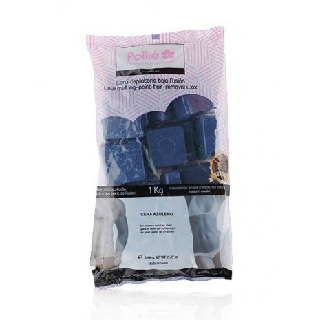 Heißwachstabletten 1 kg - Blaues Wachs - Pollié - 1