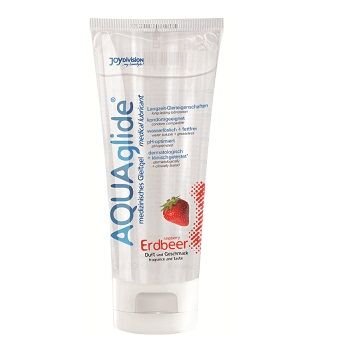 Gleitmittel mit Erdbeergeschmack 100 ml - Aquaglide - 1