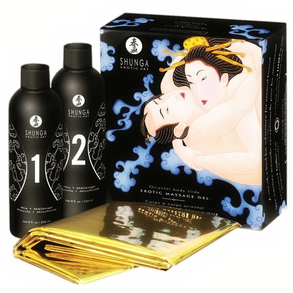 Orientalisches erotisches Massagegel Body to Body Exotic Fruits - Kits - Shunga - 1